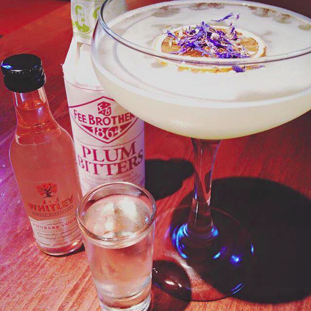JJ Whitley Rhubarb Vodka Cocktail