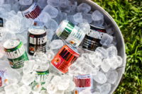 Post Meridiem Canned Cocktails Range in an ice bucket