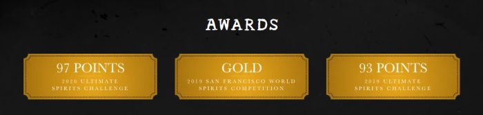 Redemption Barrel-Proof 10-Year Rye Whiskey Awards