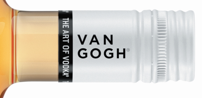 Van Gogh Dutch Caramel Vodka Bottle neck
