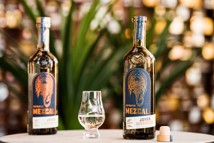 Cutwater Spirits Mezcal bottles