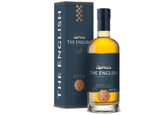 English Whisky Company Norfolk Single Malt Whisky Bottle and Box
