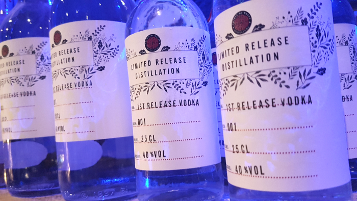 Spirit of Wales Newport Distillery Tour and Tasting - First Release Vodka bottles for sale