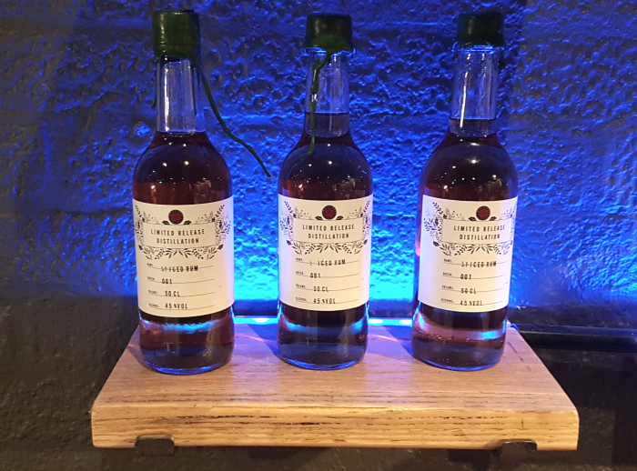 Spirit of Wales Newport Distillery Tour and Tasting - Spiced Rum bottles for sale