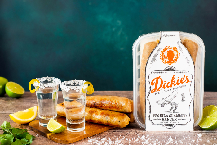 Tequila Slammer Bangers with Two Tequila Shots
