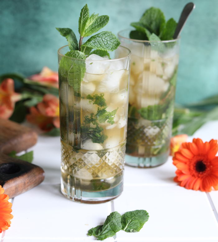 Two Mezcal cocktails