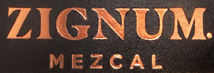 ZIGNUM Mezcal label detail