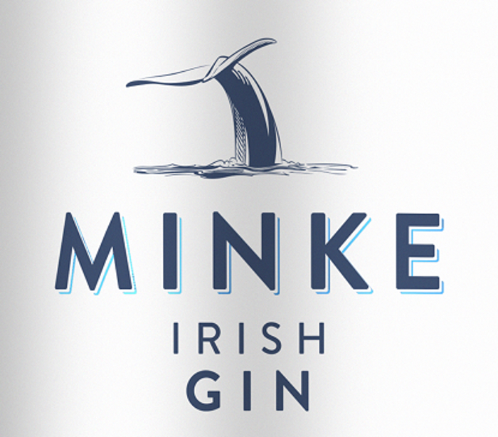 Minke Irish Gin Bottle label detail