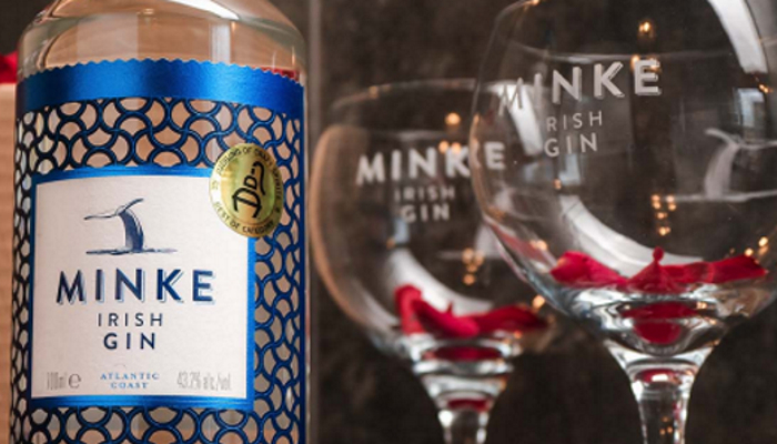 Minke Irish Gin and Gin Glasses