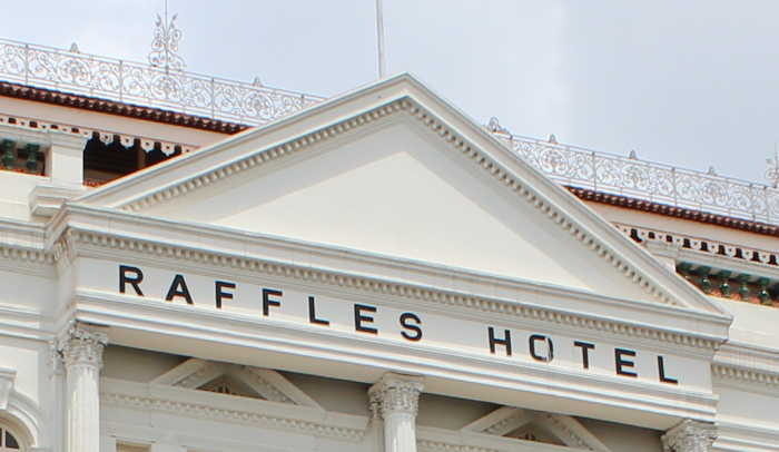 The Raffles Hotel in Singapore