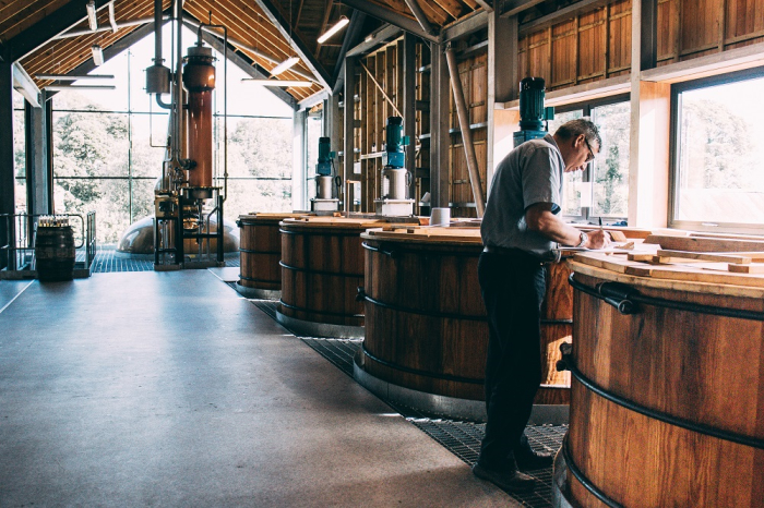 Inside Lindores Abbey Distillery