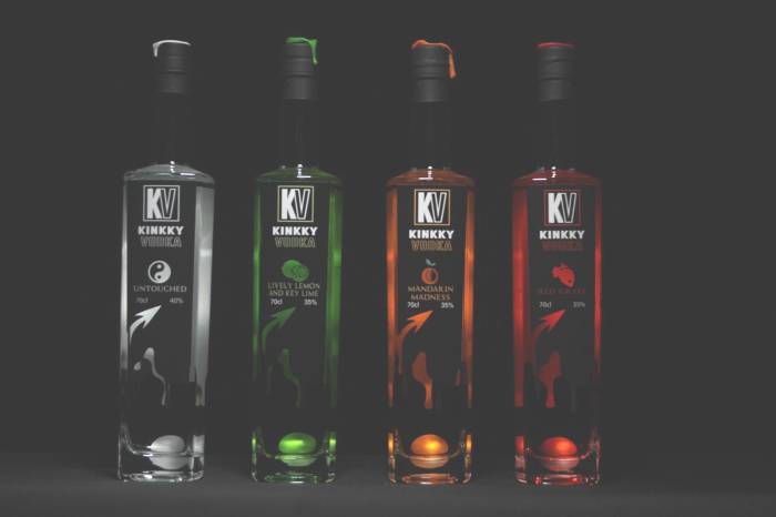 Four Bottles of Kinkky Vodka