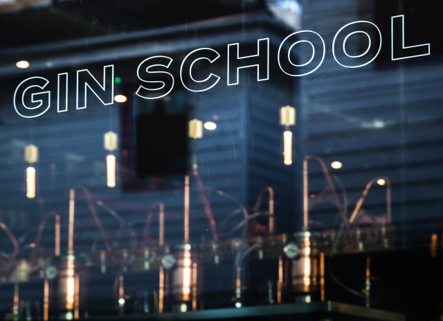 Bone Idyll Distillery and Bar Gin School Sign