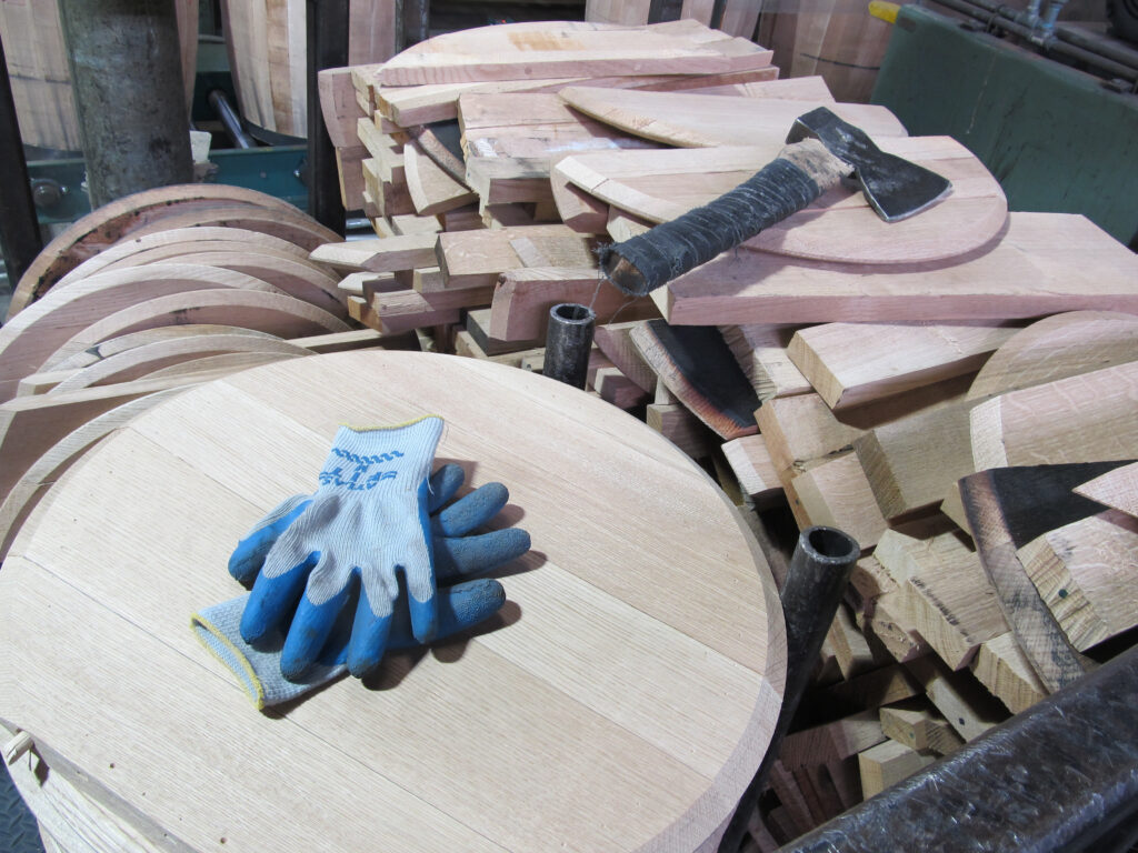 Cooper's Gloves at the brown-Forman Cooperage in Louisville