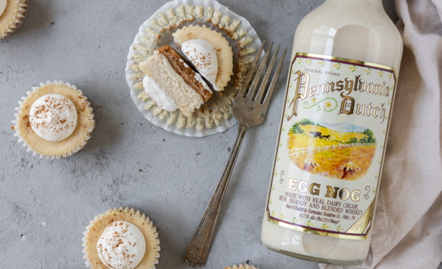 Pennsylvania Dutch Mini Egg Nog Cheesecakes