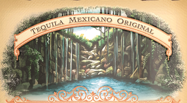 Cenote Tequila Anejo label detail
