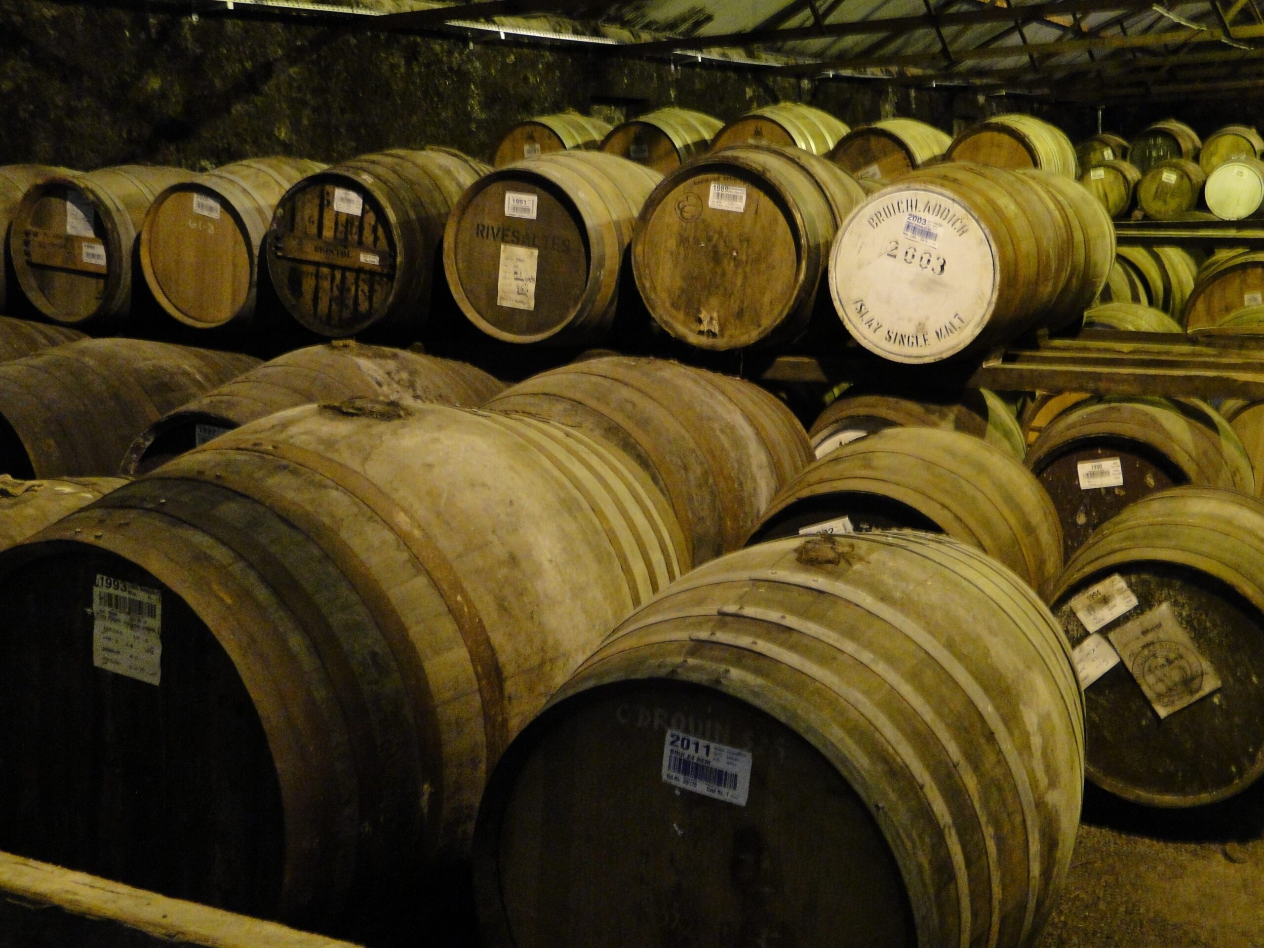 Bruichladdich Whisky Barrels on Islay