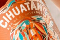 Cihuatan Alux Rum from El Salvador label detail