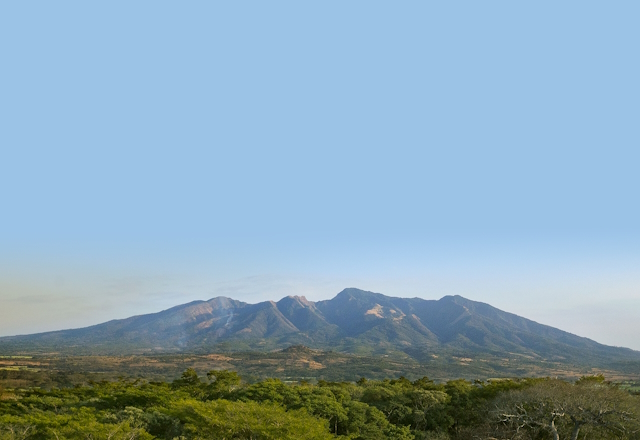 Cihuatan Valley and Mountain in El Salvador