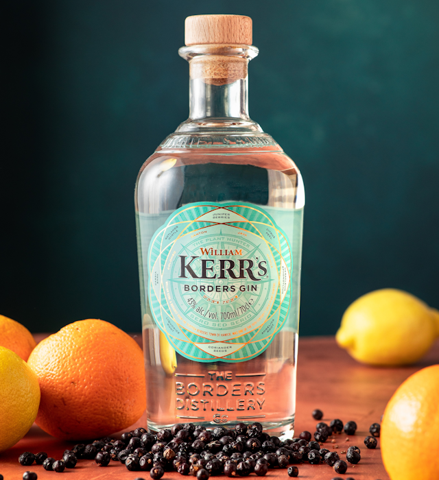 Scottish Borders Distillery Hawick Kerr's Borders Gin bottle
