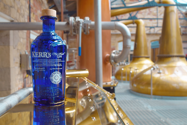 Scottish Borders Distillery Hawick Kerr's Navy Strength Gin bottle 2