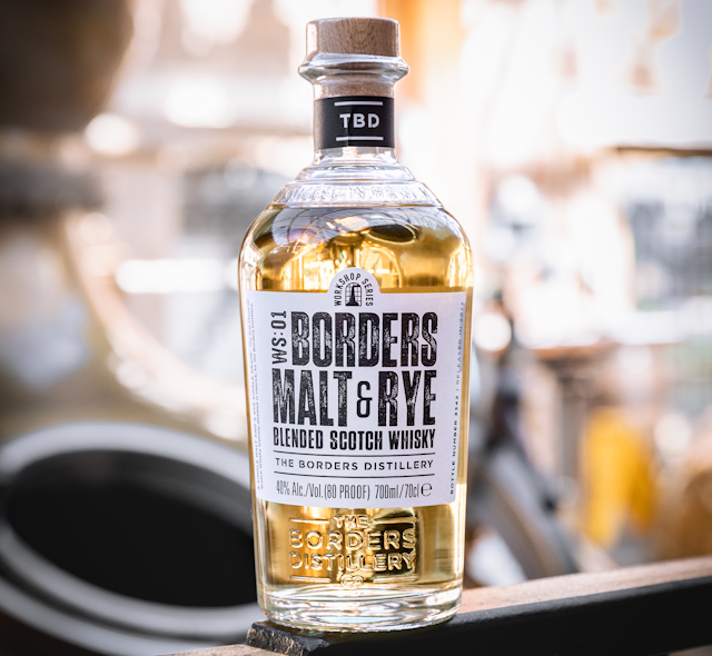 Scottish Borders Distillery Hawick Malt and Rye Blended Scotch Whisky bottle