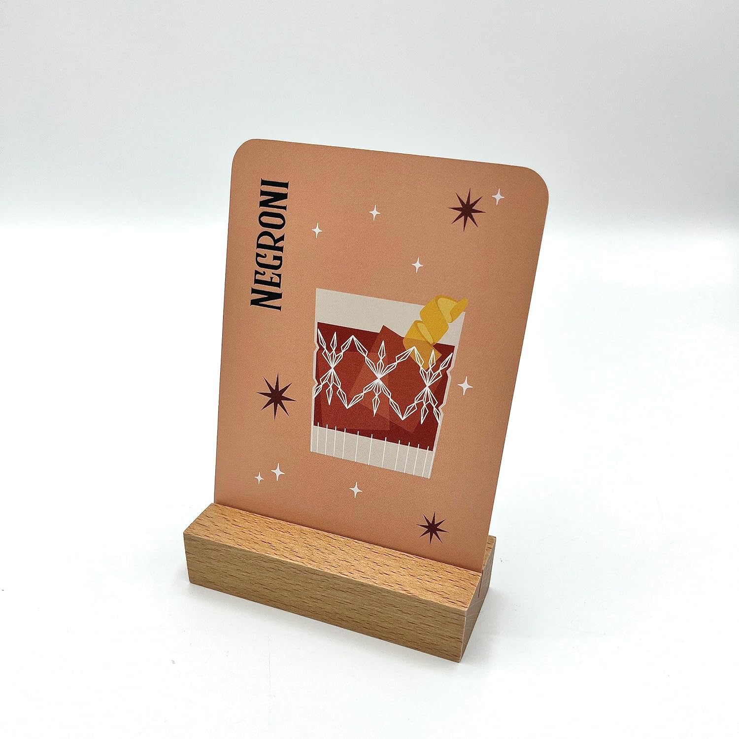 The Cocktail Deck Negroni recipe card