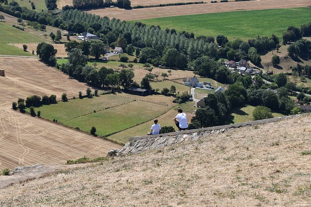 The scenery in Calvados, Normandy, France