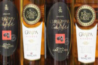 Bottles of Italian Grappa