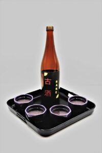 Sake Bottle and tray