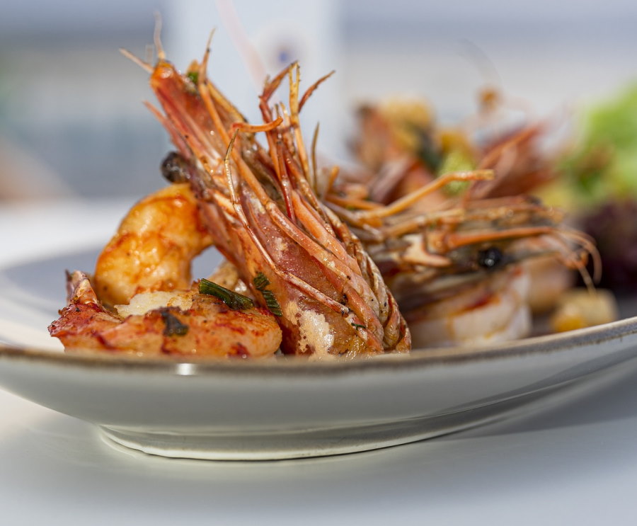 Shrimps Cooked in Ouzo