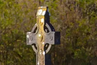 Celtic Cross in Glendalough in Ireland