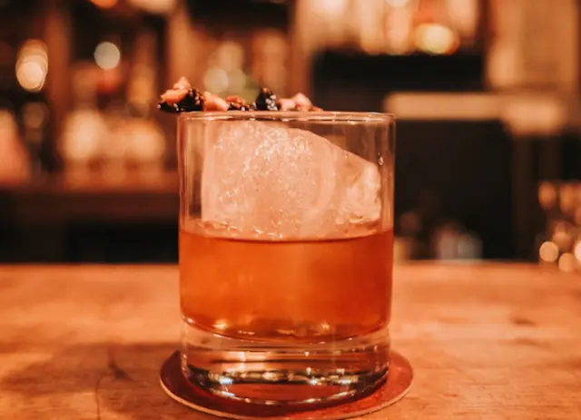 An Old Fashioned cocktail at the Berry and Rye bar in Liverpool
