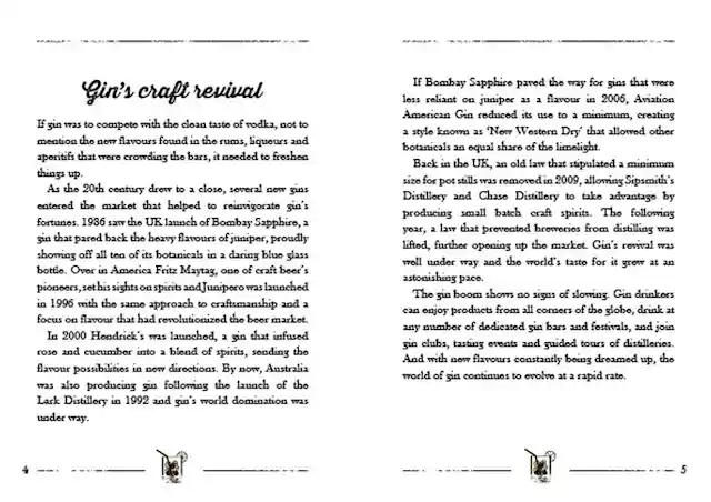 The Little Book of Gin sample pages