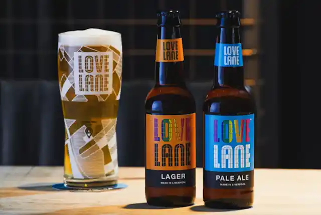 Some of the beers from Love Lane Brewing in Liverpool