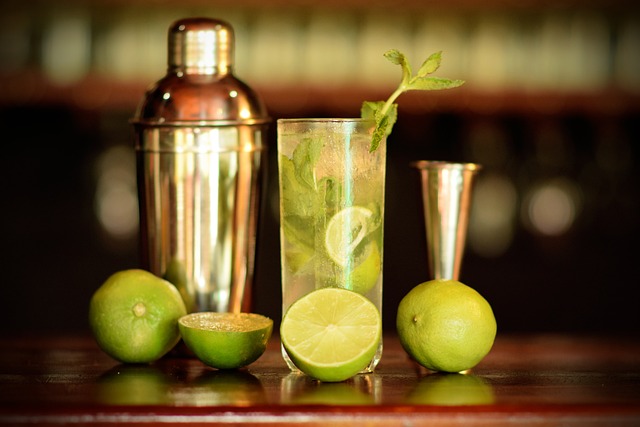 Mojito rum cocktail