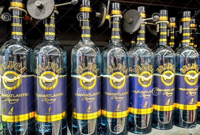 Beluga Vodka Bottles