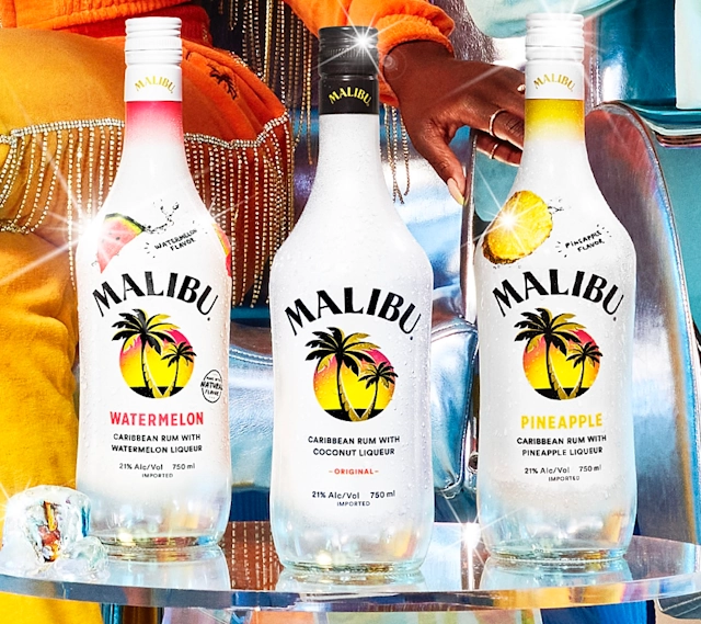 Malibu Rum Bottles