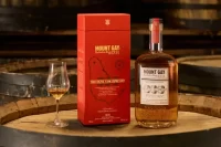 Mount Gay Rum Bottle and Glass