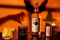 Tito's Vodka Bottle and Vodka Cocktails