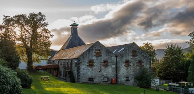 The Aberfeldy Distillery in Scotland