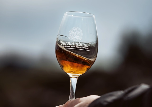 Glass of Bunnahabhain Whisky