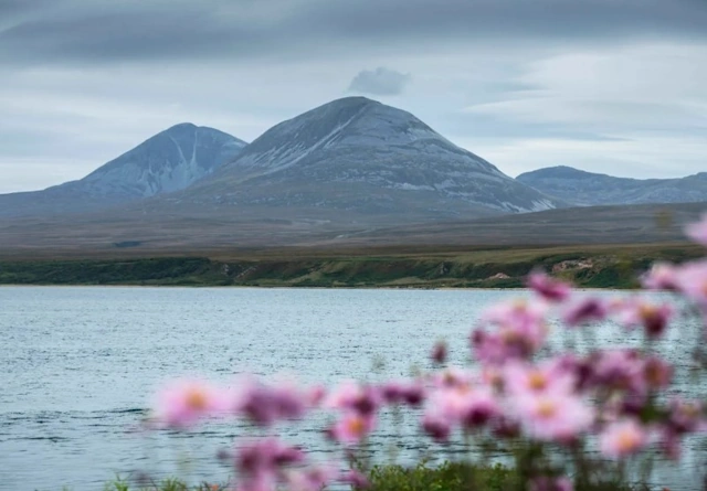 The Paps of Jura as seen from the Caol Ila Distillery on Islay in Scotland