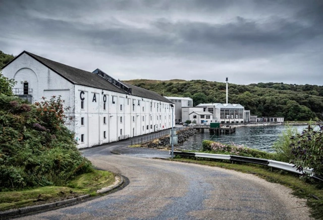 The Caol Ila Distillery on Islay in Scotland