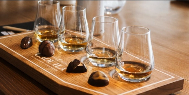 Whisky and Chocolate Pairing at the Caol Ila Distillery on Islay in Scotland