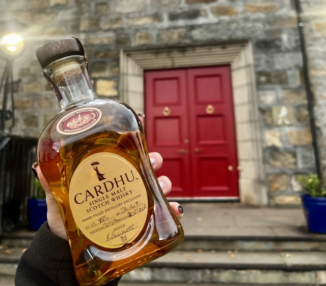 A bottle of Cardhu single malt Scotch whisky