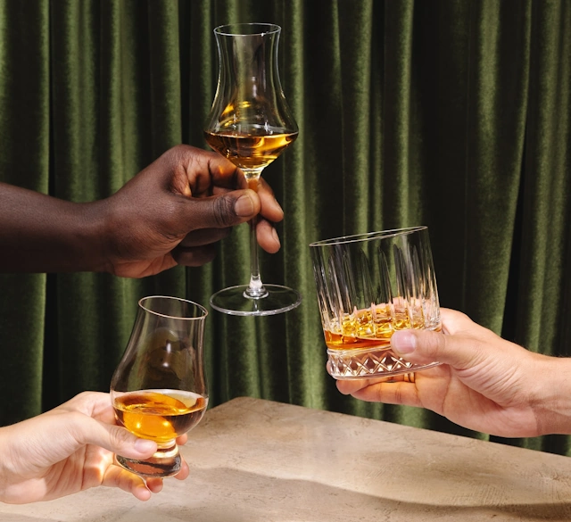 Three Glasses of Lagavulin Whisky