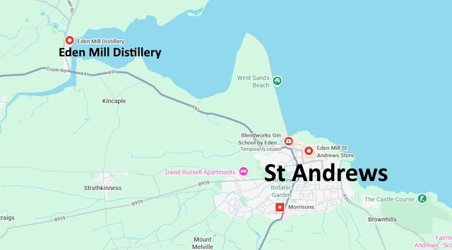 Eden Mill Distillery Google Map