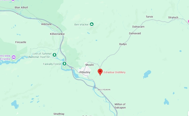 Edradour Distillery Google Map