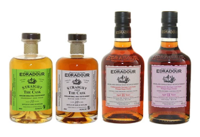 Edradour Distillery Wine Finished Whiskies